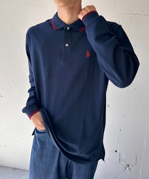 U.S. POLO ASSN.(ユーエスポロアッスン)の「【U.S. POLO ASSN.】Twin Tipped POLO shirts longsleeve /ティップラインロングスリーブポロシャツ(Tシャツ/カットソー・レディース・ブラック/ネイビー/ホワイト/グリーン/レッド/ダークブラウン・S/M/L/XL/XS)」の13枚目の写真