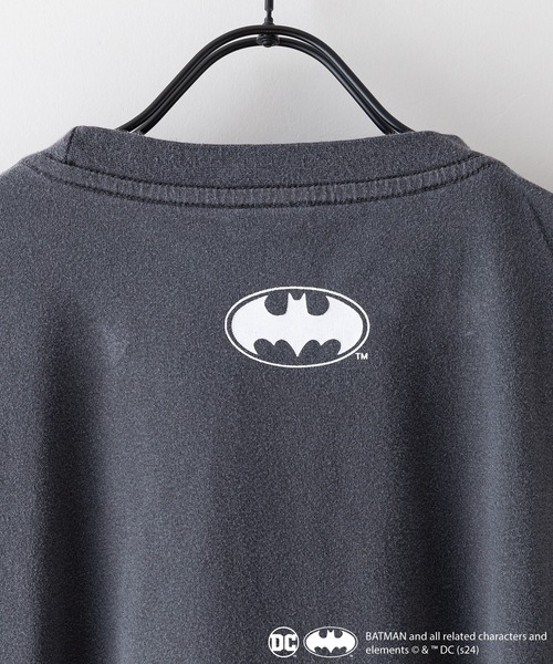 UNIIT（ユニット）の「【BATMAN/バットマン】パウダーブリーチ加工 ビッグシルエットロンT ドロップショルダー オーバーサイズ　ヴィンテージ加工（Tシャツ/カットソー・メンズ・グレー系その他/グレー系その他2/グリーン系その他2/ブルー系その他・LARGE/MEDIUM）」の10枚目の写真