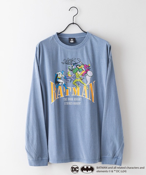 UNIIT（ユニット）の「【BATMAN/バットマン】パウダーブリーチ加工 ビッグシルエットロンT ドロップショルダー オーバーサイズ　ヴィンテージ加工（Tシャツ/カットソー・メンズ・グレー系その他/グレー系その他2/グリーン系その他2/ブルー系その他・LARGE/MEDIUM）」の16枚目の写真