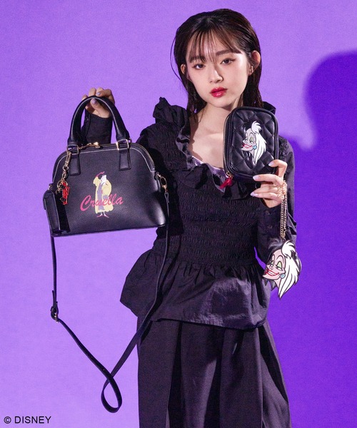 Disney（ディズニー）の「ディズニー ヴィランズ / トラペーズショルダーバッグ（ショルダーバッグ・レディース・パープル/シルバー/ブラック・FREE）」の9枚目の写真