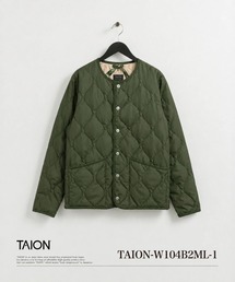 【TAION(タイオン)】〈ウィメンズ〉ミリタリー クルーネック ダウンジャケット