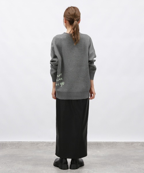 LAKOLE（ラコレ）の「ラフタッチVネックジャガードカーディガン/149361（カーディガン/ボレロ・レディース・ブラウン/ベージュ/チャコール・FREE）」の7枚目の写真