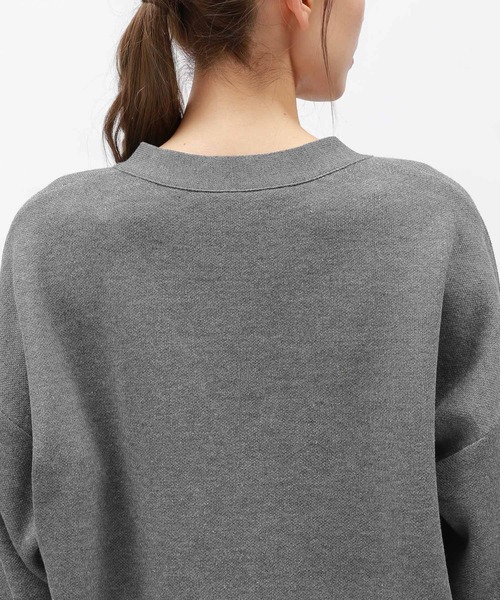 LAKOLE（ラコレ）の「ラフタッチVネックジャガードカーディガン/149361（カーディガン/ボレロ・レディース・ブラウン/ベージュ/チャコール・FREE）」の20枚目の写真