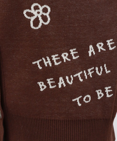 LAKOLE（ラコレ）の「ラフタッチVネックジャガードカーディガン/149361（カーディガン/ボレロ・レディース・ブラウン/ベージュ/チャコール・FREE）」の16枚目の写真