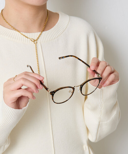 PAPILLONNER（パピヨネ）の「ラウンドフレーム眼鏡（サングラス・レディース・ブラック/ブラウン・FREE）」の17枚目の写真