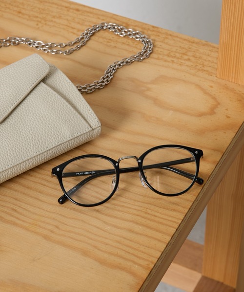 PAPILLONNER（パピヨネ）の「ラウンドフレーム眼鏡（サングラス・レディース・ブラック/ブラウン・FREE）」の2枚目の写真