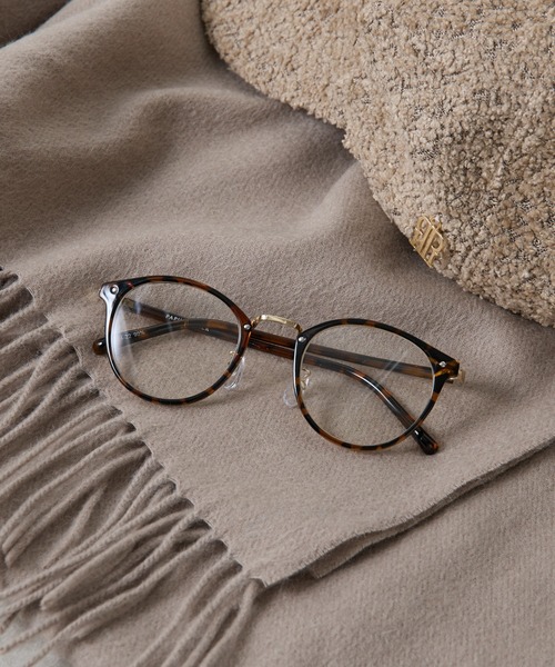 PAPILLONNER（パピヨネ）の「ラウンドフレーム眼鏡（サングラス・レディース・ブラック/ブラウン・FREE）」の5枚目の写真