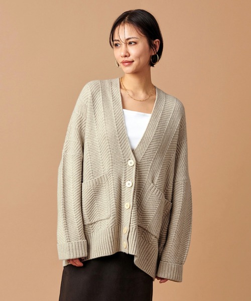 marmors】herringbone jacquard cardigan（ニット/セーター）｜marmors  