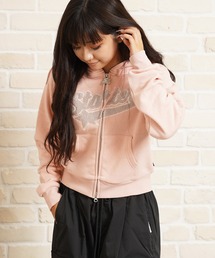 STARTER サガラ刺繍ワッペン ショート丈 ジップパーカー / Sagara Embroidery Patch Short Length Zip Hoodie