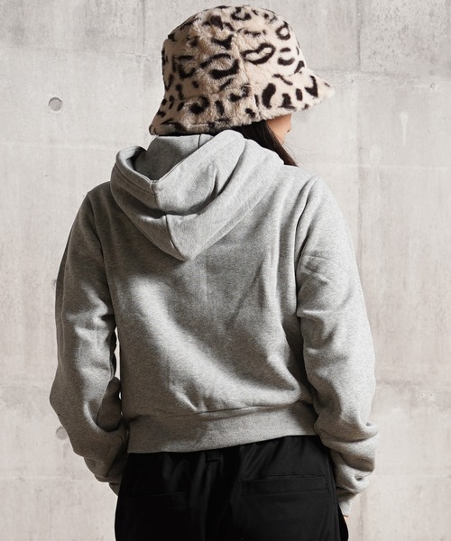 STARTER BLACK LABEL（スターターブラックレーベル）の「STARTER サガラ刺繍ワッペン ショート丈 ジップパーカー / Sagara Embroidery Patch Short Length Zip Hoodie（パーカー・レディース・杢グレー/ブラック/ホワイト/ピンク・ONE SIZE）」の12枚目の写真