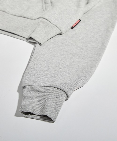 STARTER サガラ刺繍ワッペン ショート丈 ジップパーカー