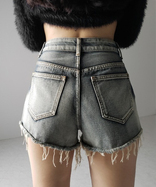 刺激的◇Bleach Denim ショート パンツ◇FENDI FENDI ブリーチ デニムショーツ | ホワイト | FARFETCH JP