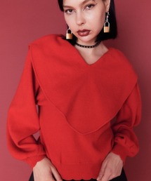 Candy Stripper | ♡ COLLAR ニット(ニット/セーター)