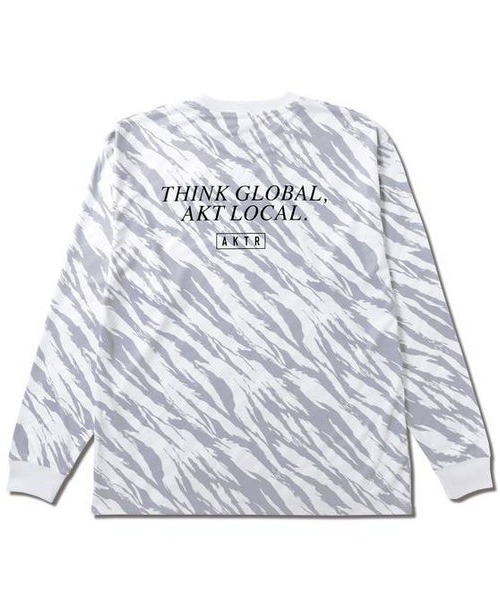 AKTR（アクター）の「AKTR BEAST CAMO A.L LOOSE L/S SP TEE（アクター ビーストカモ A.L ルーズ ロングスリーブ SP ティー）（Tシャツ/カットソー・メンズ・ブラック/ホワイト/グリーン・MEDIUM/LARGE/X-LARGE/XX-LARGE）」の5枚目の写真