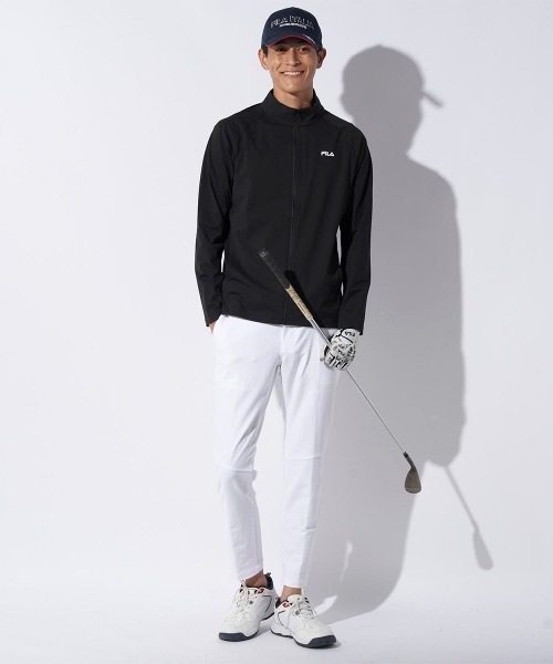 FILA GOLF(フィラゴルフ )の「【FILA GOLF/フィラゴルフ】パッカブルブルゾンナイロンジャケット 接触冷感 UVカット ストレッチ撥水加工 ゴルフ(ブルゾン・メンズ・ネイビー/ブラック/チャコールグレー・MEDIUM/LARGE/X-LARGE/XX-LARGE)」の6枚目の写真