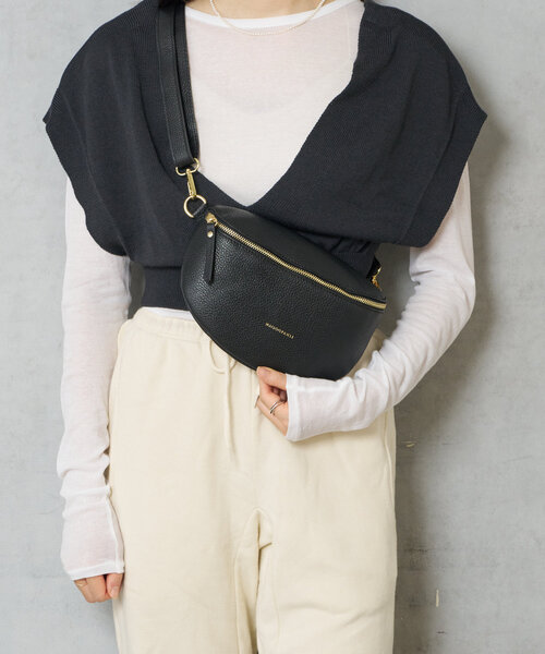 Actually（アクチュアリー）の「イタリア製カウレザー SHOULDER BAG（トートバッグ・レディース・ブラック/アイボリー・0）」の11枚目の写真