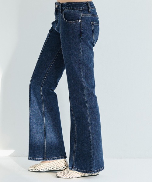 セール】ローライズストレッチデニムパンツ（デニムパンツ