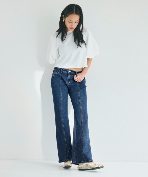 coca(coca)(コカ)の「ローライズストレッチデニムパンツ(デニムパンツ・レディース・ライトブルー/グレー/ブルー・M/L/S)」の13枚目の写真