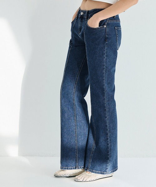 coca(coca)(コカ)の「ローライズストレッチデニムパンツ(デニムパンツ・レディース・ライトブルー/グレー/ブルー・M/L/S)」の14枚目の写真