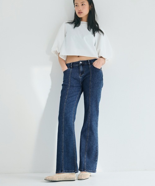 ローライズストレッチデニムパンツ（デニムパンツ）｜coca（coca