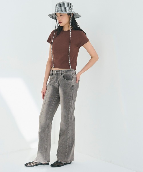 coca(coca)(コカ)の「ローライズストレッチデニムパンツ(デニムパンツ・レディース・ライトブルー/グレー/ブルー・M/L/S)」の17枚目の写真