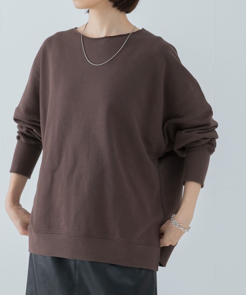 URBAN RESEARCH(アーバンリサーチ)の「裏毛ルーズスウェット(Tシャツ/カットソー・レディース・ピンク/ホワイト/ブラウン・FREE)」の1枚目の写真