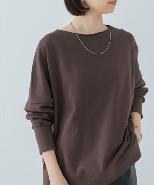 URBAN RESEARCH(アーバンリサーチ)の「裏毛ルーズスウェット(Tシャツ/カットソー・レディース・ピンク/ホワイト/ブラウン・FREE)」の4枚目の写真