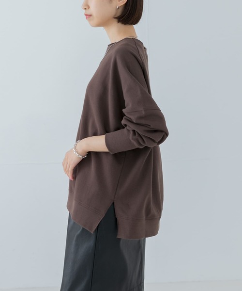 URBAN RESEARCH(アーバンリサーチ)の「裏毛ルーズスウェット(Tシャツ/カットソー・レディース・ピンク/ホワイト/ブラウン・FREE)」の5枚目の写真