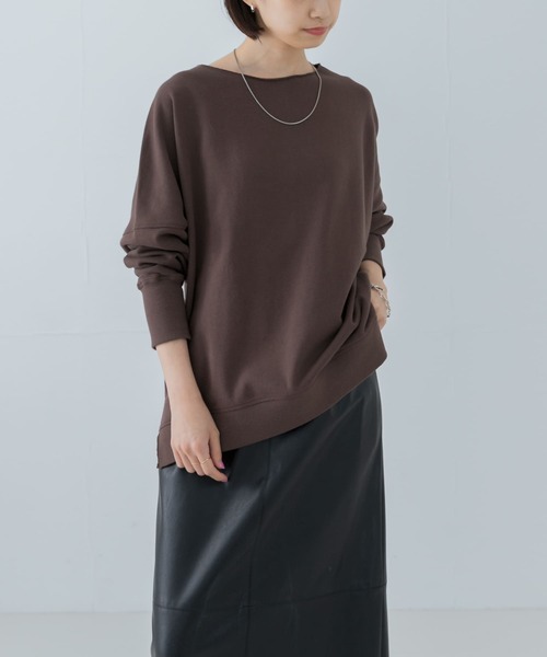 URBAN RESEARCH(アーバンリサーチ)の「裏毛ルーズスウェット(Tシャツ/カットソー・レディース・ピンク/ホワイト/ブラウン・FREE)」の7枚目の写真