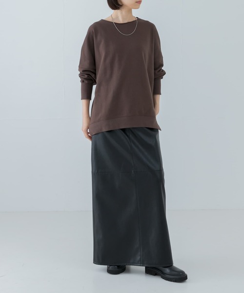 URBAN RESEARCH(アーバンリサーチ)の「裏毛ルーズスウェット(Tシャツ/カットソー・レディース・ピンク/ホワイト/ブラウン・FREE)」の8枚目の写真