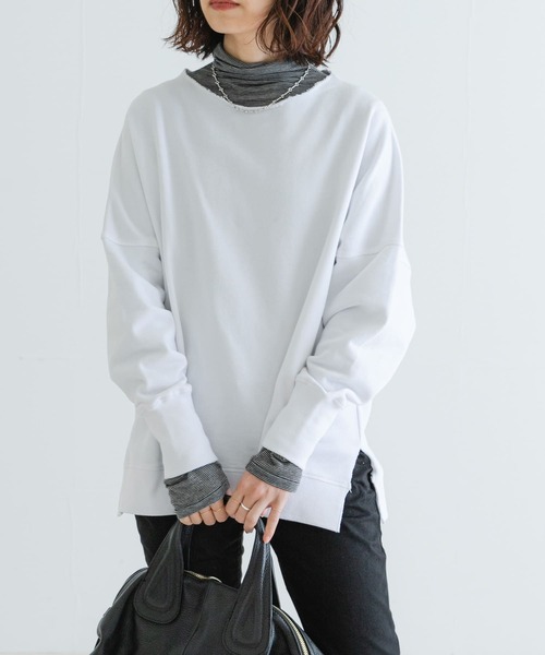 URBAN RESEARCH(アーバンリサーチ)の「裏毛ルーズスウェット(Tシャツ/カットソー・レディース・ピンク/ホワイト/ブラウン・FREE)」の13枚目の写真