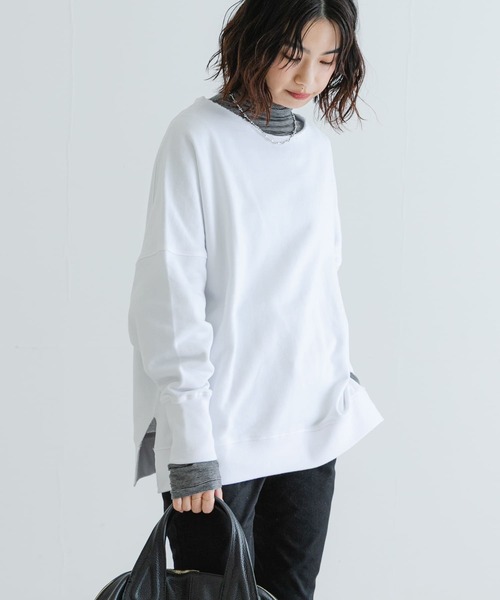 URBAN RESEARCH(アーバンリサーチ)の「裏毛ルーズスウェット(Tシャツ/カットソー・レディース・ピンク/ホワイト/ブラウン・FREE)」の15枚目の写真