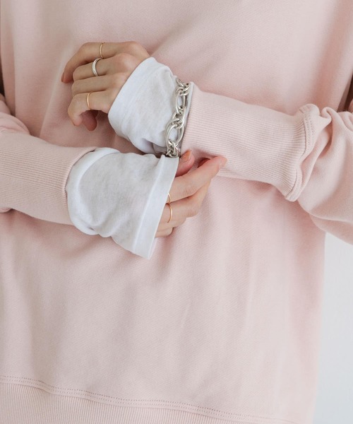 URBAN RESEARCH(アーバンリサーチ)の「裏毛ルーズスウェット(Tシャツ/カットソー・レディース・ピンク/ホワイト/ブラウン・FREE)」の18枚目の写真