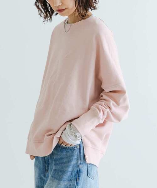 URBAN RESEARCH(アーバンリサーチ)の「裏毛ルーズスウェット(Tシャツ/カットソー・レディース・ピンク/ホワイト/ブラウン・FREE)」の20枚目の写真