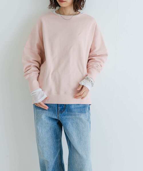 URBAN RESEARCH(アーバンリサーチ)の「裏毛ルーズスウェット(Tシャツ/カットソー・レディース・ピンク/ホワイト/ブラウン・FREE)」の22枚目の写真