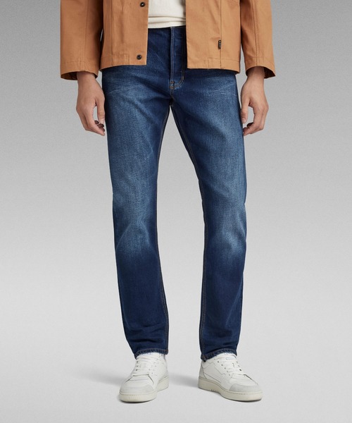 G-STAR(ジースター)の「TRIPLE A ZIP STRAIGHT JEANS/ヴィンテージライクバックジップディテールストレートジーンズ(デニムパンツ・メンズ・インディゴブルー・28/32/30/32/32/32/34/32)」の6枚目の写真