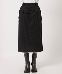 JOHN LAWRENCE SULLIVAN | 【JOHN LAWRENCE SULLIVAN/ジョンローレンスサリバン】WOOL STACKED SKIRT/ウールスタックスカート(スカート)