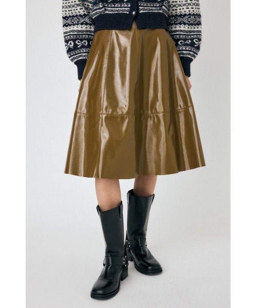 【セール】F/LEATHER フレアスカート（スカート）｜MOUSSY（マウジー） 6,779円
