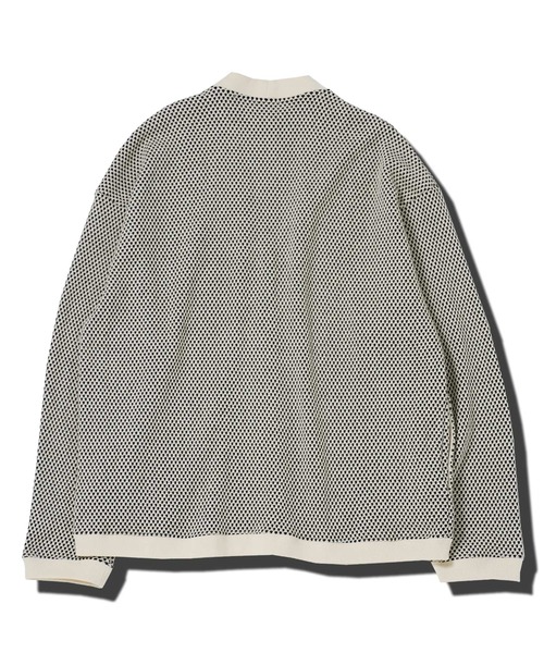 jiggys shop（ジギーズショップ）の「ウォッシャブルバイカラーワッフルカーディガン（カーディガン/ボレロ・メンズ・ホワイト×グレー/グレー系その他/ホワイト系その他・MEDIUM/LARGE）」の13枚目の写真