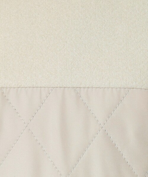 【セール】【ウエストドロスト仕様】異素材切替キルトコート（その他アウター）｜ITS'DEMO（イッツデモ）