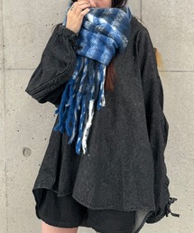kutir（クティール）の「kutirlune／チェック柄マフラーD（マフラー・レディース）」