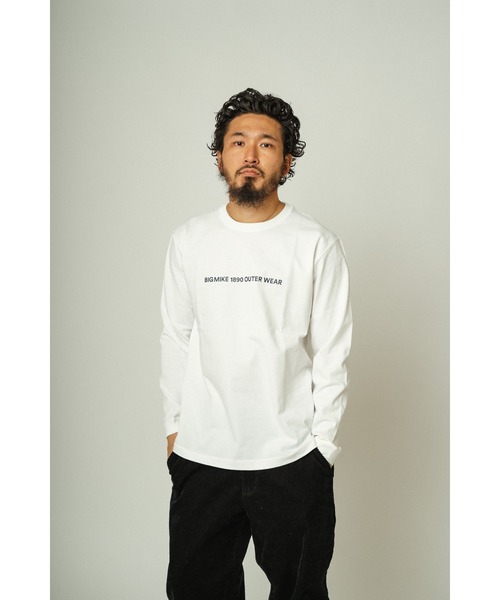BIG MIKE（ビッグマイク）の「BIG MIKE ビッグマイク / ロンT 長袖ロゴTシャツ バックプリント ヘビーウェイト コットン ユニセックス // 102438305（Tシャツ/カットソー・メンズ・ブラック/アッシュ/ホワイト・X-LARGE/LARGE/MEDIUM）」の6枚目の写真