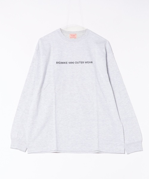 BIG MIKE（ビッグマイク）の「BIG MIKE ビッグマイク / ロンT 長袖ロゴTシャツ バックプリント ヘビーウェイト コットン ユニセックス // 102438305（Tシャツ/カットソー・メンズ・ブラック/アッシュ/ホワイト・X-LARGE/LARGE/MEDIUM）」の9枚目の写真
