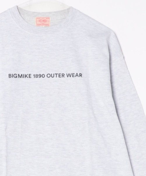 BIG MIKE（ビッグマイク）の「BIG MIKE ビッグマイク / ロンT 長袖ロゴTシャツ バックプリント ヘビーウェイト コットン ユニセックス // 102438305（Tシャツ/カットソー・メンズ・ブラック/アッシュ/ホワイト・X-LARGE/LARGE/MEDIUM）」の11枚目の写真