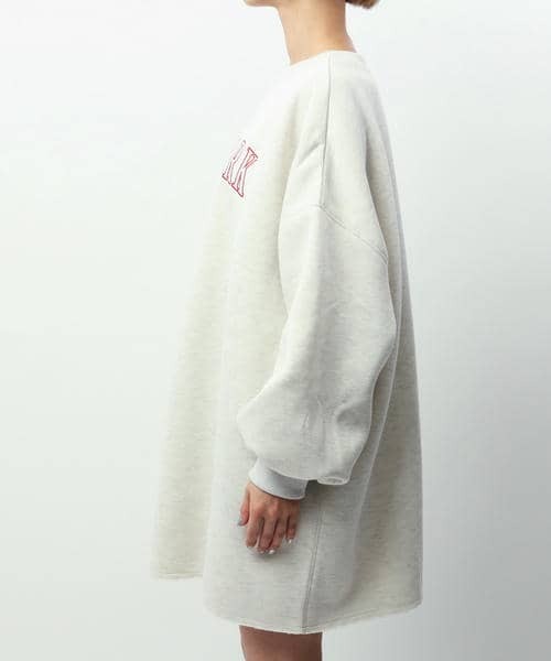 BACK TO THE FIELD（バック トゥー ザ フィールド）の「【MLB】2WAY刺しゅうロゴスウェット（ワンピース・レディース・オフホワイト/ブラック/ライトグレー・FREE）」の19枚目の写真
