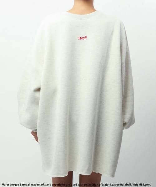 BACK TO THE FIELD（バック トゥー ザ フィールド）の「【MLB】2WAY刺しゅうロゴスウェット（ワンピース・レディース・オフホワイト/ブラック/ライトグレー・FREE）」の20枚目の写真