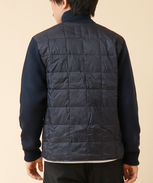 タイオン ハイネック Wジップ ニットスリーブ L ダウン ジャケット ブラック タイオン ハイネックWジップニットスリーブ L サイズ ダウンジャケット