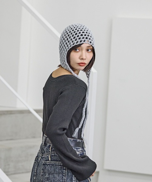 PAGEBOY(ページボーイ)の「ニットキャップ(ニットキャップ/ビーニー・レディース・グレー/ブラック・FREE)」の5枚目の写真