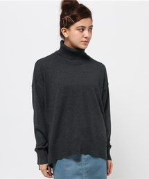 Omekashi | 【Omekashi】アンゴラ混たっぽりタートルプルオーバー(ニット/セーター)