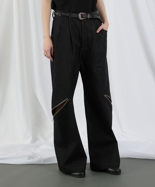SELLE GLANT(セレグランテ)の「RIGID DENIM ZIP DESIGN PANTS/リジットデニムジップデザインパンツ(デニムパンツ・メンズ・ブラック/ダークインディゴブルー・LARGE/MEDIUM/SMALL)」の17枚目の写真